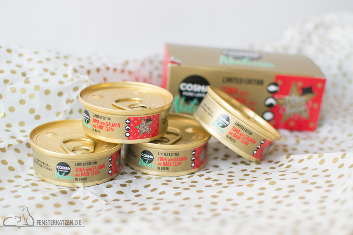 Fensterkatzen-Alltag-Tauschpaket-Blogkatzen-Cosma-Pure-Love-Nature-Katzenfutter