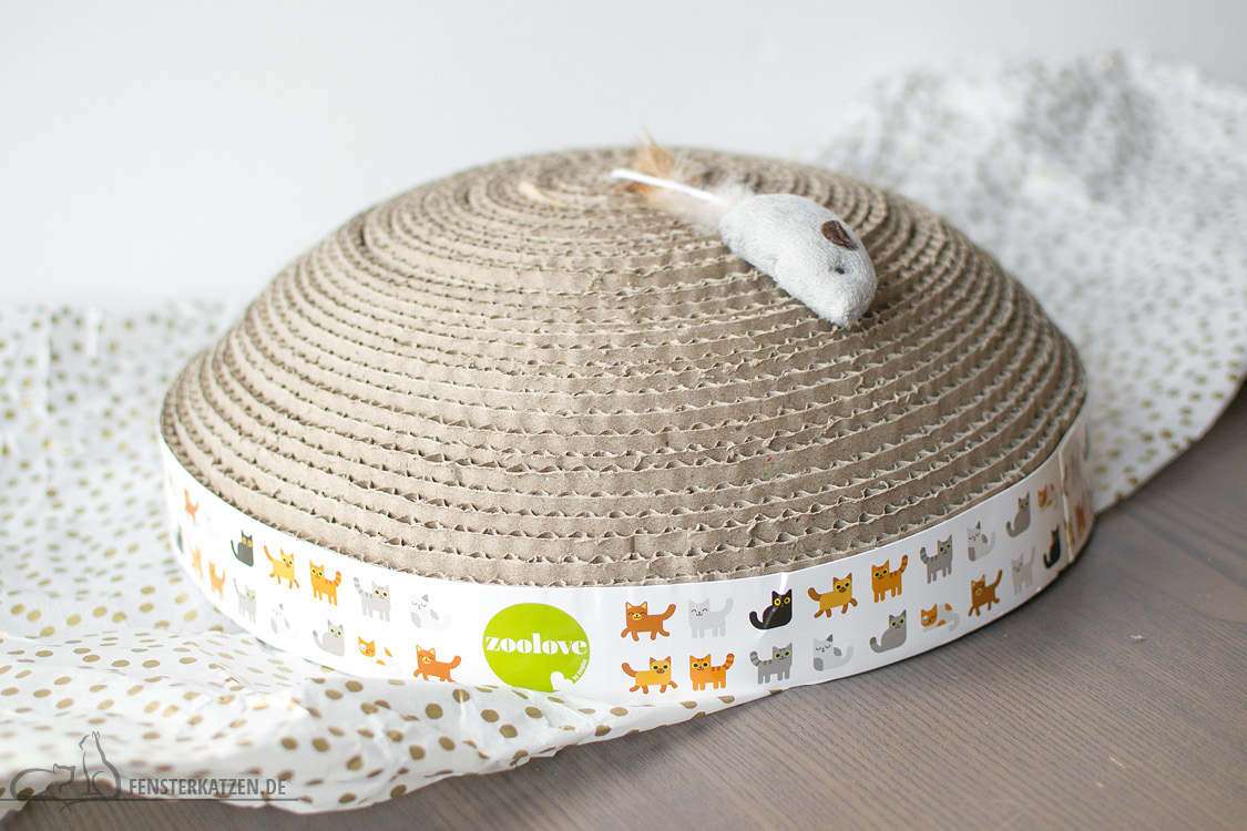 Fensterkatzen-Alltag-Tauschpaket-Blogkatzen-Zoolove-Kratzpappe